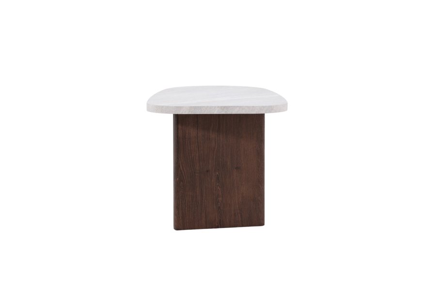 VENTURE DESIGN Grönvik sidebord - lysegr betonlook og mocca MDF (70x45)