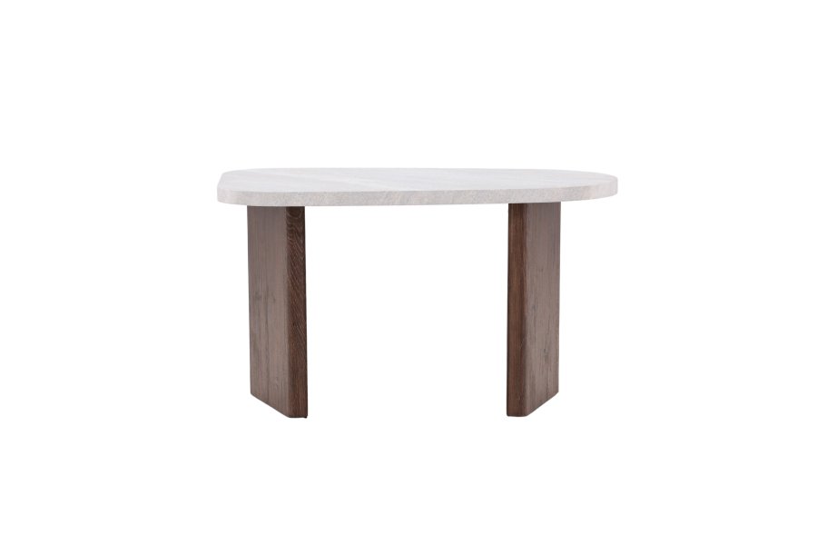 VENTURE DESIGN Grönvik sidebord - lysegr betonlook og mocca MDF (70x45)