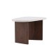 VENTURE DESIGN Grönvik sidebord - lysegr betonlook og mocca MDF (70x45)