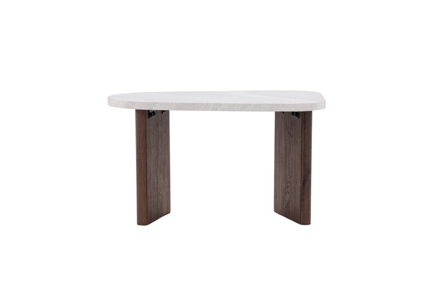 VENTURE DESIGN Grönvik sidebord - lysegr betonlook og mocca MDF (70x45)