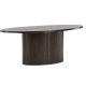 VENTURE DESIGN Bianca sofabord, oval - mokka finér (120x55)