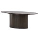 VENTURE DESIGN Bianca sofabord, oval - mokka finér (120x55)