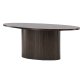 VENTURE DESIGN Bianca sofabord, oval - mokka finér (120x55)