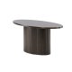 VENTURE DESIGN Bianca sofabord, oval - mokka finér (120x55)