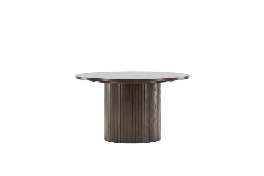 VENTURE DESIGN Bianca sofabord, rund - mokka finér (80)