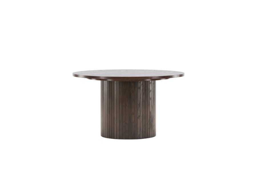 VENTURE DESIGN Bianca sofabord, rund - mokka finér (80)