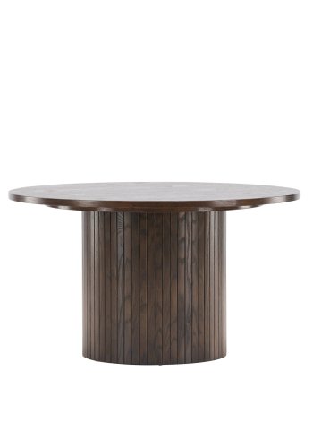 VENTURE DESIGN Bianca sofabord, rund - mokka finér (80)