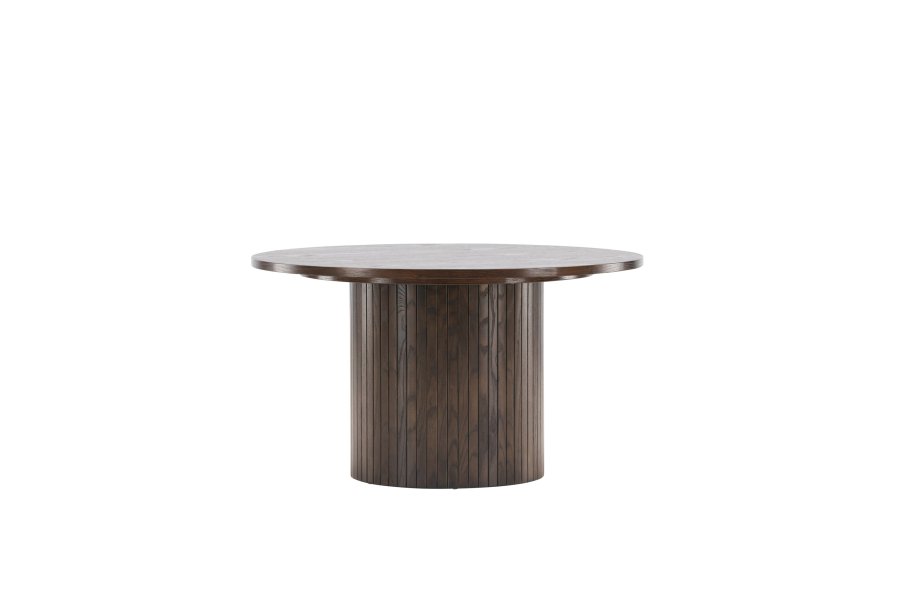 VENTURE DESIGN Bianca sofabord, rund - mokka finér (80)