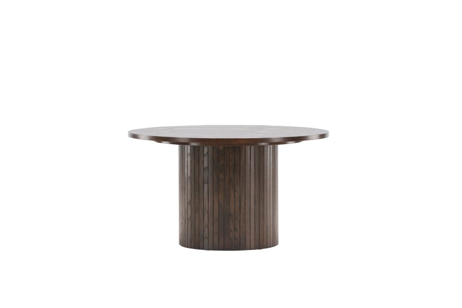 VENTURE DESIGN Bianca sofabord, rund - mokka finér (80)