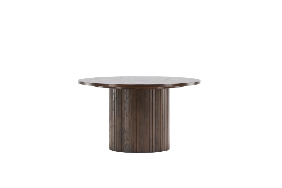 VENTURE DESIGN Bianca sofabord, rund - mokka finér (80)