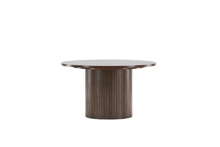 VENTURE DESIGN Bianca sofabord, rund - mokka finér (80)