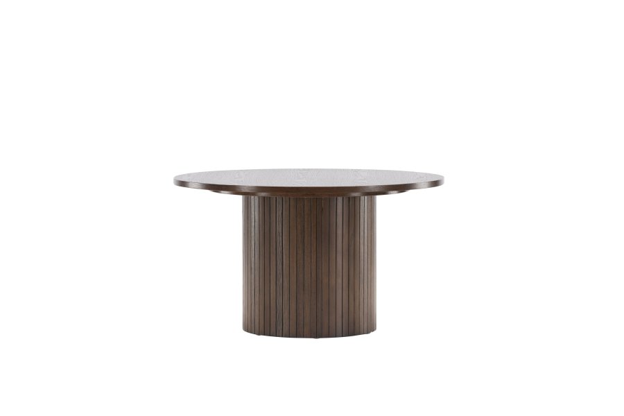 VENTURE DESIGN Bianca sofabord, rund - mokka finér (80)