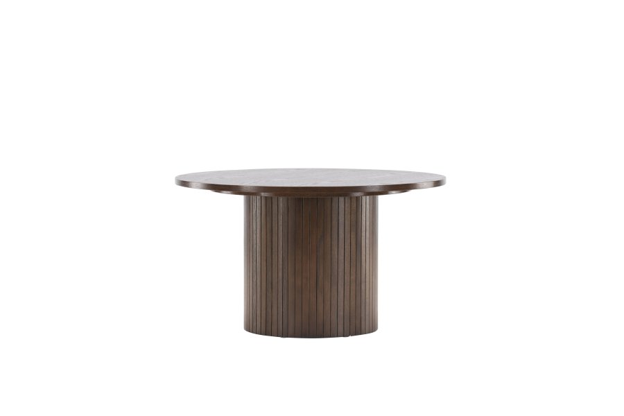 VENTURE DESIGN Bianca sofabord, rund - mokka finér (80)