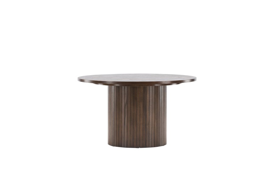 VENTURE DESIGN Bianca sofabord, rund - mokka finér (80)