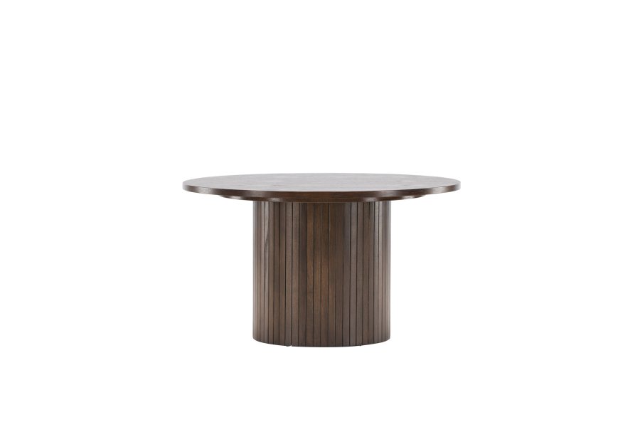 VENTURE DESIGN Bianca sofabord, rund - mokka finér (80)