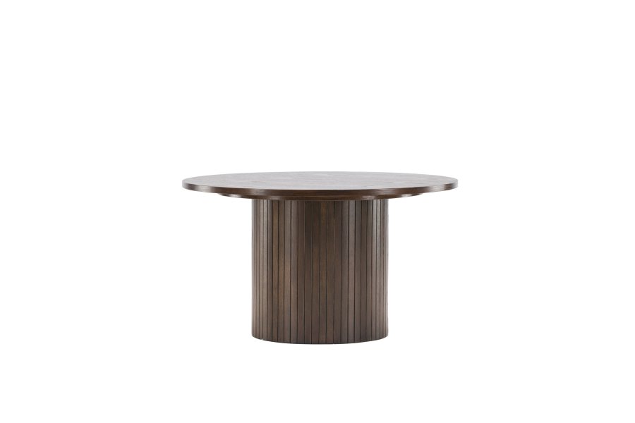 VENTURE DESIGN Bianca sofabord, rund - mokka finér (80)