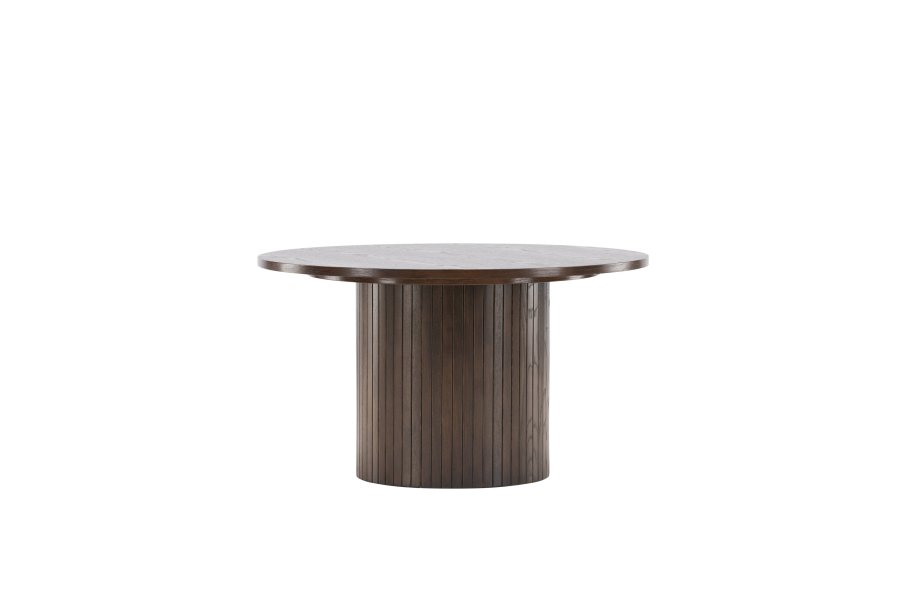VENTURE DESIGN Bianca sofabord, rund - mokka finér (80)