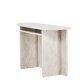 VENTURE DESIGN lesund konsolbord, m. 1 hylde - beige marmor look MDF (120x40)