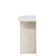 VENTURE DESIGN lesund konsolbord, m. 1 hylde - beige marmor look MDF (120x40)