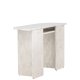 VENTURE DESIGN lesund konsolbord, m. 1 hylde - beige marmor look MDF (120x40)