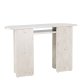 VENTURE DESIGN lesund konsolbord, m. 1 hylde - beige marmor look MDF (120x40)