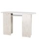 VENTURE DESIGN lesund konsolbord, m. 1 hylde - beige marmor look MDF (120x40)