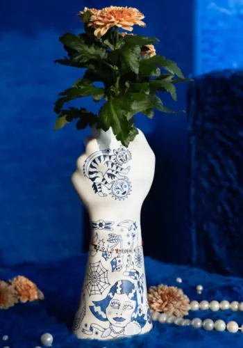 BOLD MONKEY Liberty Matters vase - bl keramik (H:31)