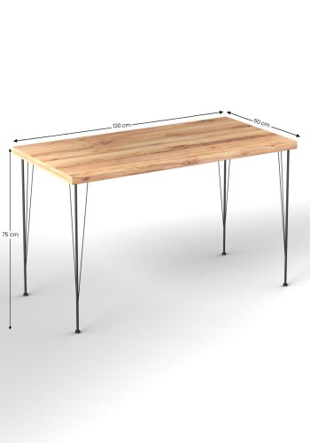 NORDVÄRK Nmsymk001 Bord & Stole St (5 stk), EgSort