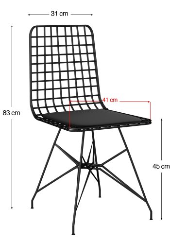 NORDVÄRK Nmsymk001 Bord & Stole St (5 stk), EgSort