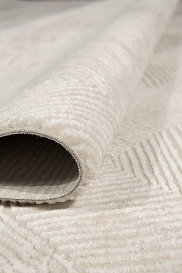 TEPPI Leo Hall gulvtppe, rektangulr - creme polypropylen/polyester (100x300)