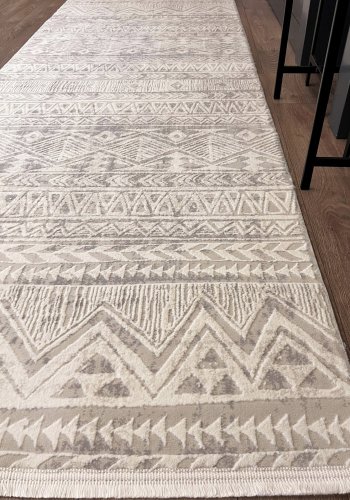 TEPPI Leo Hall gulvtppe, rektangulr - beige polypropylen/polyester (80x300)