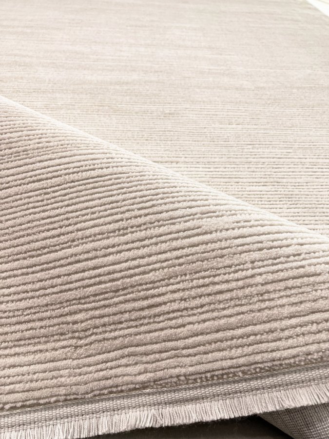 TEPPI Leo Hall gulvtppe, rektangulr - hvid polypropylen/polyester (200x350)