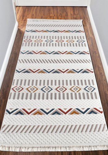 TEPPI Sosa Hall gulvtppe, rektangulr - multifarvet polypropylen (80x250)