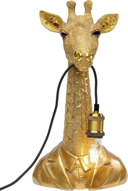 KARE DESIGN Animal Giraffe bordlampe - guld polyresin