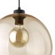 TK Cubus loftlampe - rav glas og sort metal
