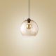 TK Cubus loftlampe - rav glas og sort metal