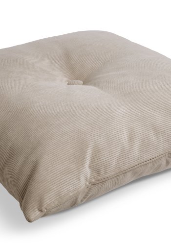 Space Dreams pyntepude, kvadratisk - beige velour (80x80)