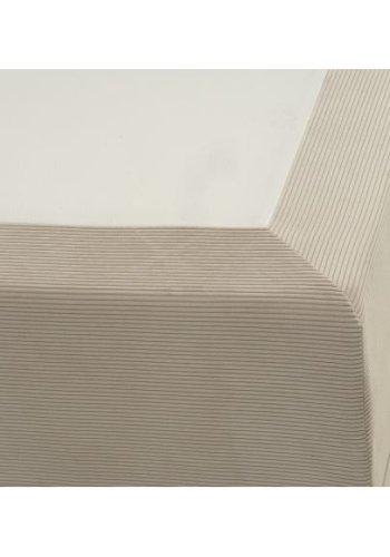 Space Dreams sengebund, m. opbevaring, u. topmadras - beige velour og sort tr (200x160)