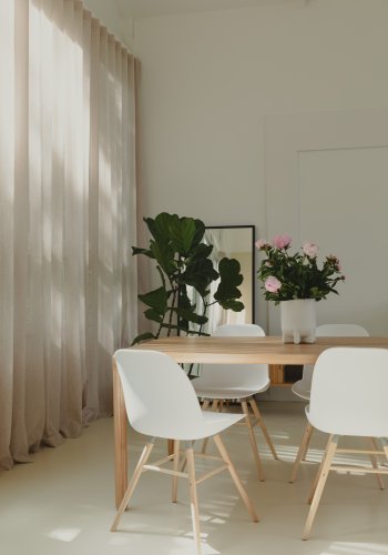 ZUIVER Storm spisebord, rektangulr - natur asketrsfinér og natur asketr (180x90)