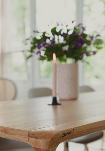 ZUIVER Storm spisebord, rektangulr - natur asketrsfinér og natur asketr (180x90)