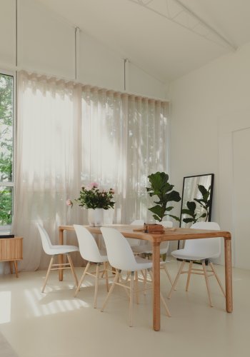 ZUIVER Storm spisebord, rektangulr - natur asketrsfinér og natur asketr (220x90)