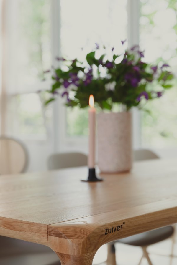 ZUIVER Storm spisebord, rektangulr - natur asketrsfinér og natur asketr (220x90)