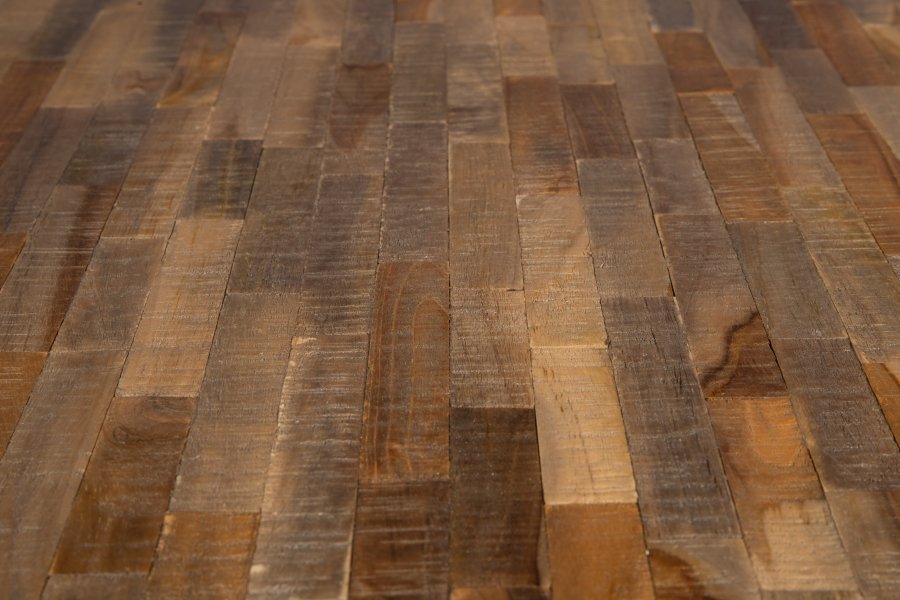 WHITE LABEL LIVING Mo spisebord, rund - natur teaktr og metal (110)