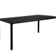 ZUIVER Storm spisebord, rektangulr - sort asketrsfinér og sort asketr (220x90)
