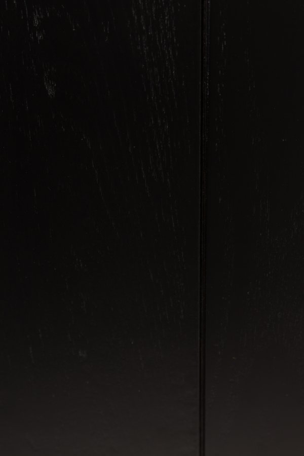 ZUIVER Storm spisebord, rektangulr - sort asketrsfinér og sort asketr (220x90)