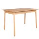 ZUIVER Glimps spisebord, m. butterflybordplade - natur egetrsfinér og asketr (120/162x80)