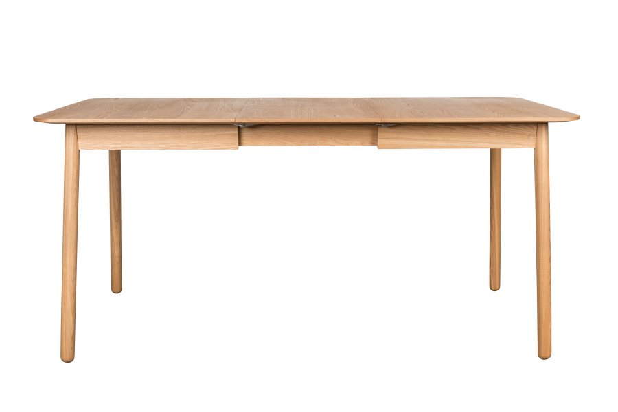 ZUIVER Glimps spisebord, m. butterflybordplade - natur egetrsfinér og asketr (120/162x80)