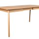ZUIVER Glimps spisebord, m. butterflybordplade - natur egetrsfinér og asketr (120/162x80)