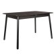 ZUIVER Glimps spisebord, m. butterflybordplade - sort egetrsfinér og asketr (120/162x80)