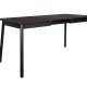 ZUIVER Glimps spisebord, m. butterflybordplade - sort egetrsfinér og asketr (120/162x80)